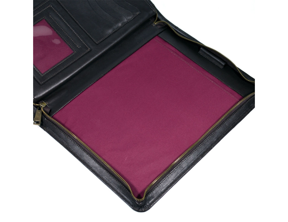 Коричневая классическая кожаная папка под документы Tarwa GC-1296-4lx - Фото № 6