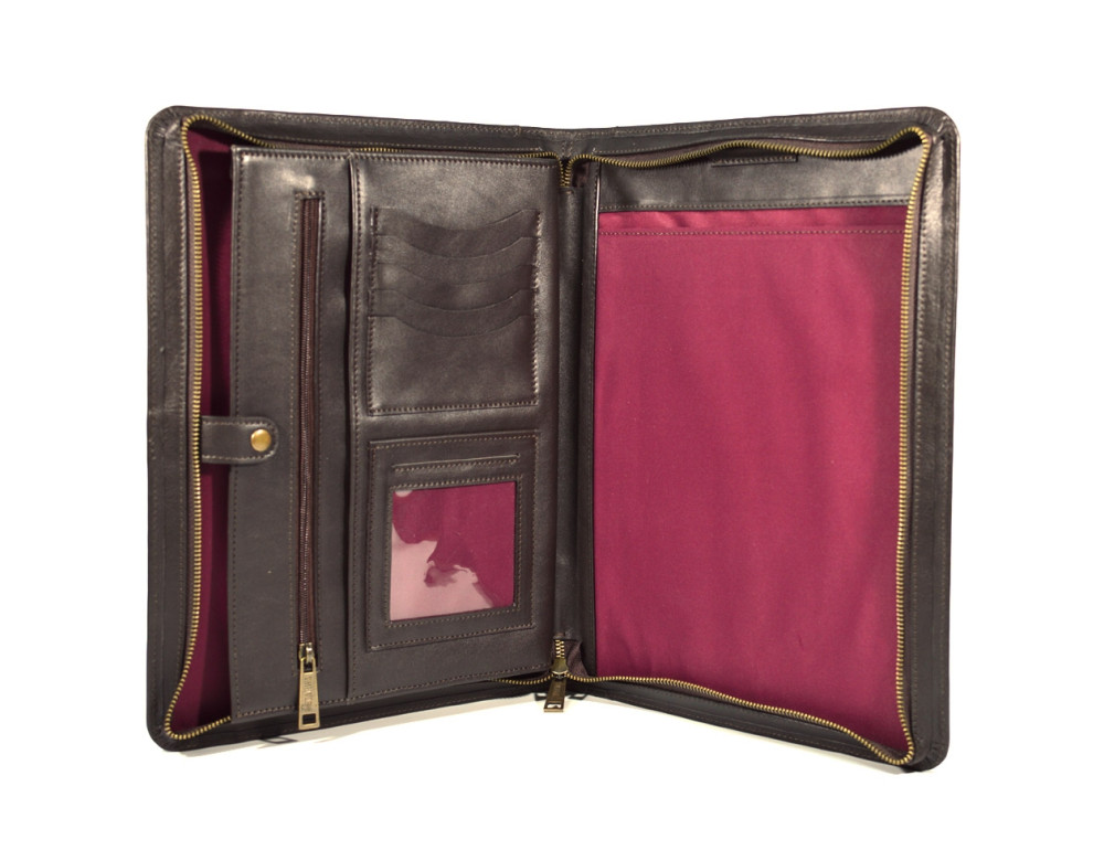 Коричневая классическая кожаная папка под документы Tarwa GC-1296-4lx - Фото № 8