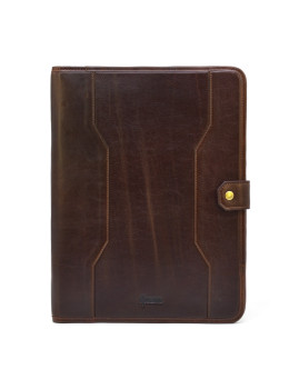 Коричневая кожаная папка на засчёлке формата А-4 TARWA GC-2141-4lx