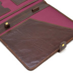 Коричневая кожаная папка на засчёлке формата А-4 TARWA GC-2141-4lx - Фото № 107