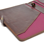 Коричневая кожаная папка на засчёлке формата А-4 TARWA GC-2141-4lx - Фото № 108