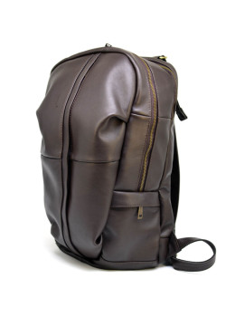Коричневый кожаный рюкзак TARWA GC-7340-3md