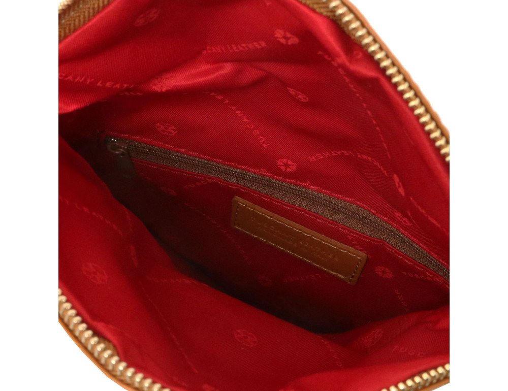 Жіноча шкіряна сумка Tuscany Leather Young Bag TL141153 (Коньяк) - Фотографія № 4