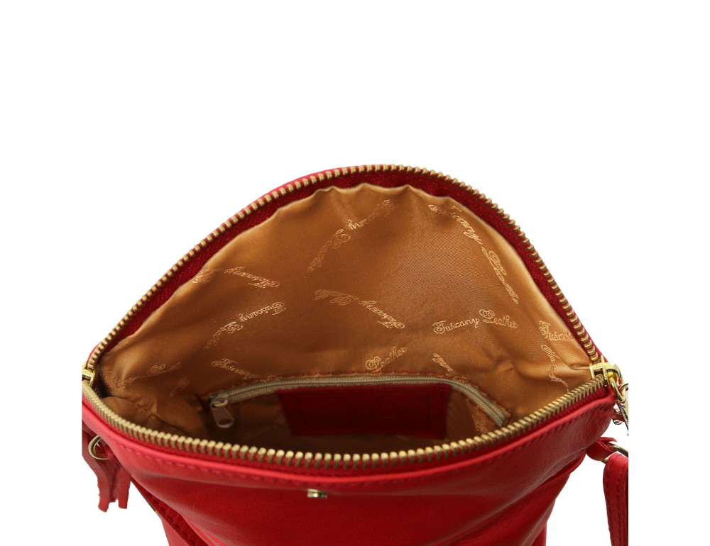 Сумка жіноча через плече Tuscany Leather Young Bag TL141153 (Червоний) - Фотографія № 5