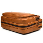Большая кожаная сумка для ноутбука 17 дюймов Hill Burry HB4075B коньячная - Фото № 105