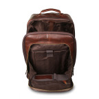 Темно-коричнева шкіряна валіза з ручкою на колесах Ashwood Leather 8148 Brown - Фотографія № 103