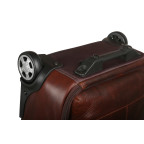 Темно-коричнева шкіряна валіза з ручкою на колесах Ashwood Leather 8148 Brown - Фотографія № 105