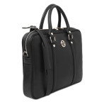 Экслюзивный портфель для ноутбука из сафьяновой кожи Prato Tuscany TL142453 Black (Черный) - Фото № 101