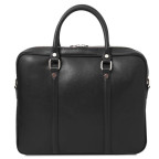 Экслюзивный портфель для ноутбука из сафьяновой кожи Prato Tuscany TL142453 Black (Черный) - Фото № 102