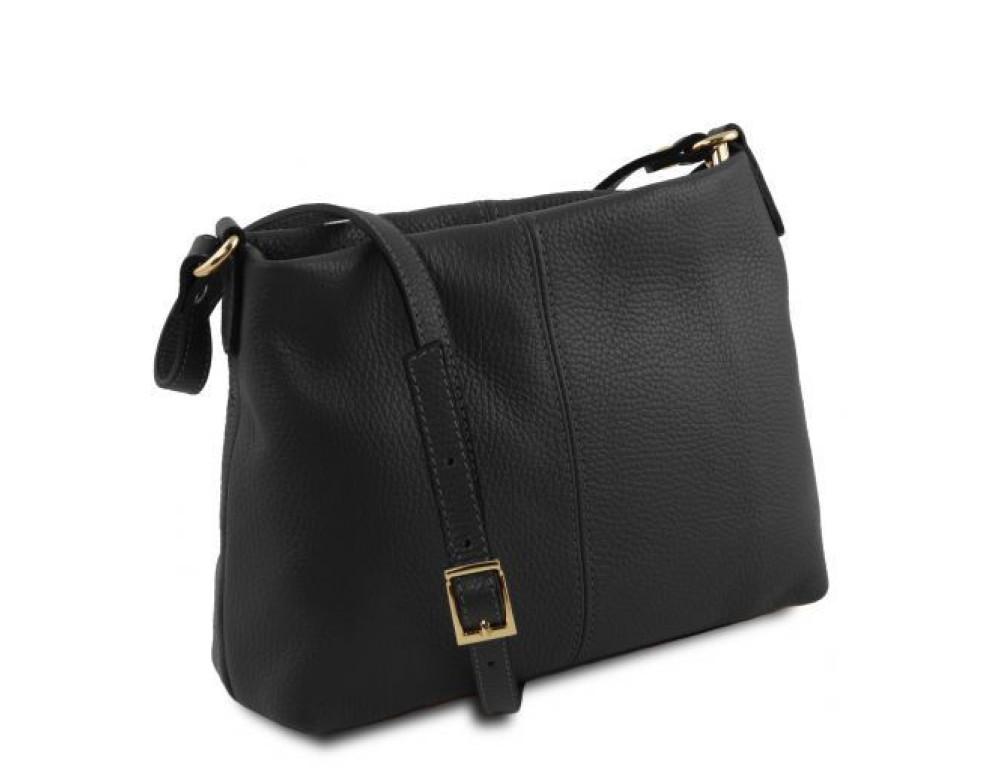 Жіноча шкіряна сумка через плече Tuscany Leather TL141720 Black— чорна - Фотографія № 2