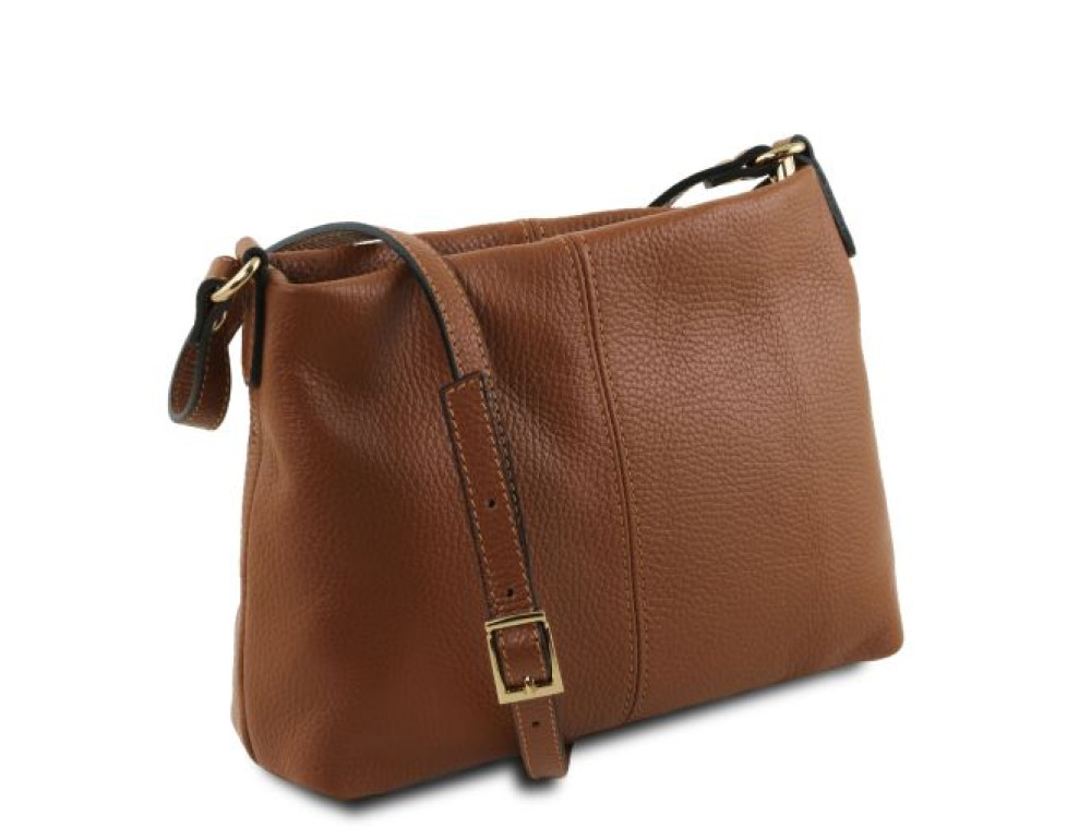 Жіноча шкіряна сумка через плече Tuscany Leather TL141720 Cognac — коньяк - Фотографія № 2