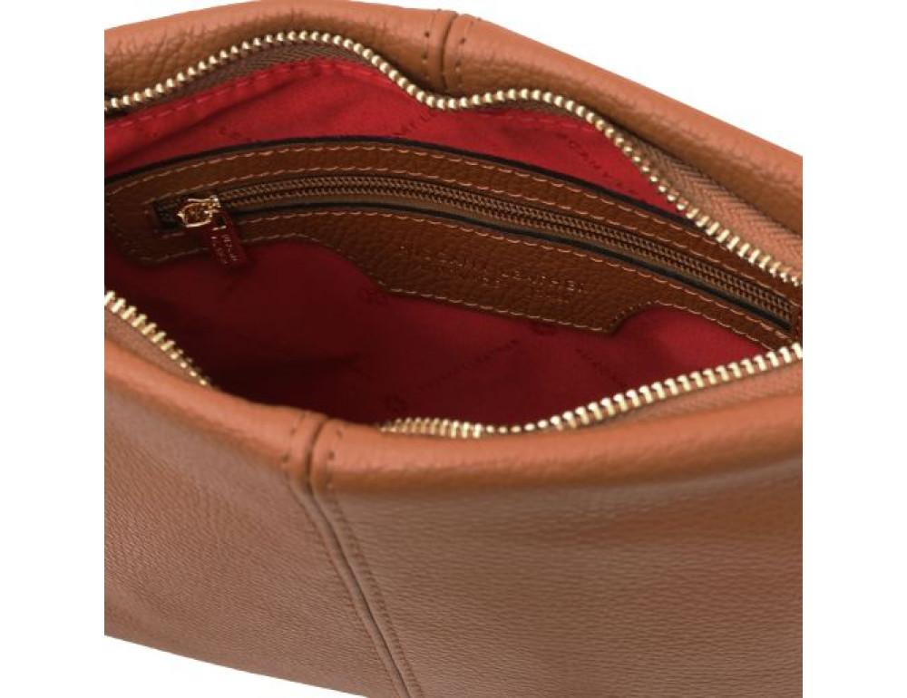 Жіноча шкіряна сумка через плече Tuscany Leather TL141720 Cognac — коньяк - Фотографія № 3