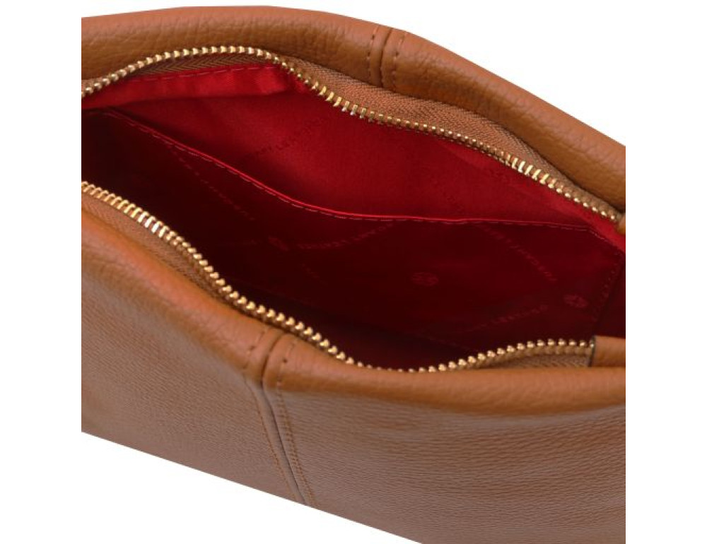 Жіноча шкіряна сумка через плече Tuscany Leather TL141720 Cognac — коньяк - Фотографія № 4