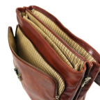 Коричневий шкіряний чоловічий портфель Tuscany Leather TL142067 Brown - Фотографія № 107