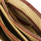 Коричневий шкіряний чоловічий портфель Tuscany Leather TL142067 Brown - Фотографія № 109