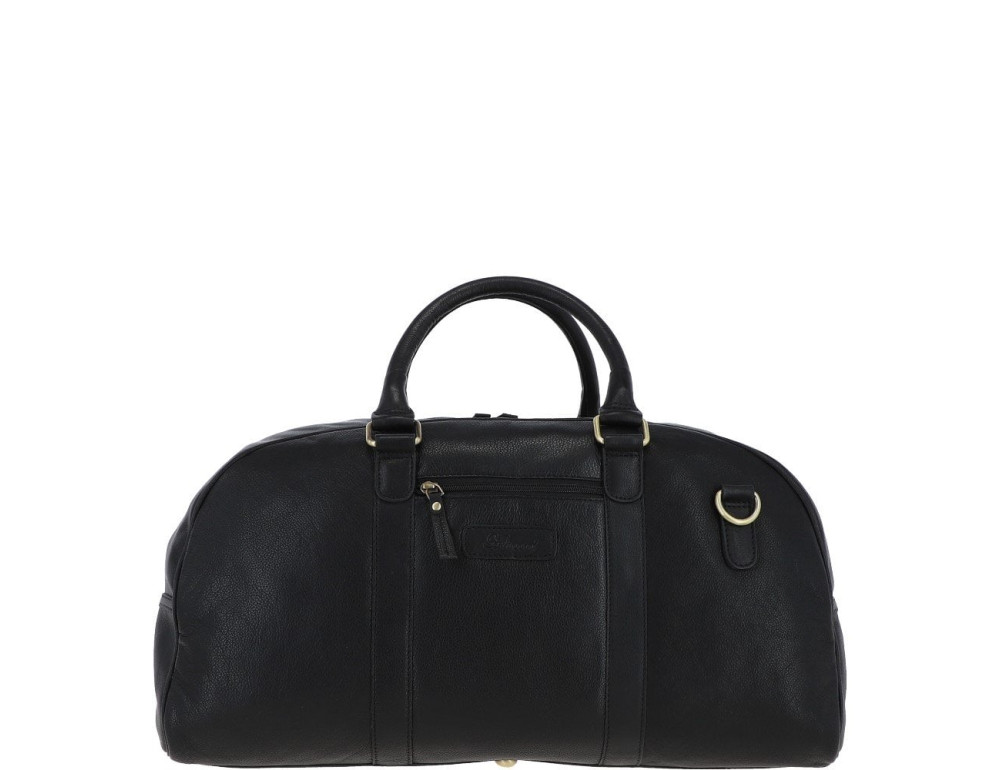 Шкіряна дорожня сумка Ashwood Leather M58 Black - Фотографія № 3