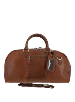 Кожаная дорожная сумка коричневого цвета Ashwood Leather M-58 Tan