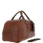 Шкіряна дорожня сумка коричневого кольору Ashwood Leather M-58 Tan - Фотографія № 103