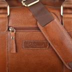 Шкіряна дорожня сумка коричневого кольору Ashwood Leather M-58 Tan - Фотографія № 104