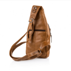 Шкіряна сумка-слінг терракотового кольору Hill Burry HB6101Brown - Фотографія № 102