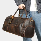 Мужская дорожная сумка Bexhill LX1001 Brown из натуральной кожи Crazy Horse - Фото № 101