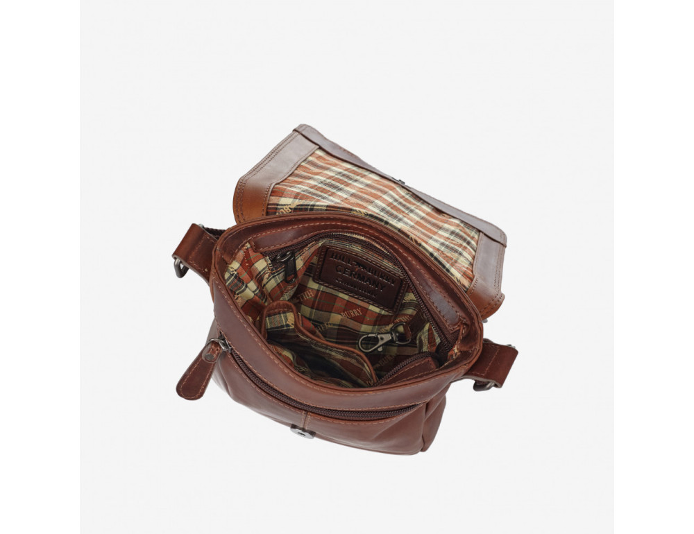Чоловіча сумка через плече (крос-боді) Hill Burry HB6154RB рижа - Фотографія № 6