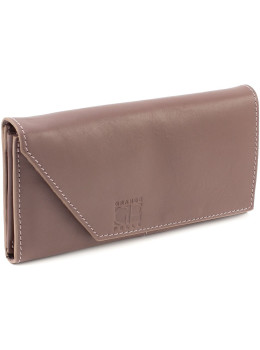 Пудровый женский кошелёк из натуральной кожи Grande Pelle 513665