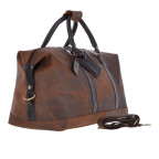 Большкя дорожная сумка из винтажной кожи Ashwood Marcus Holdall Brown - Фото № 101