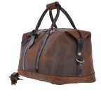 Большкя дорожная сумка из винтажной кожи Ashwood Marcus Holdall Brown - Фото № 103