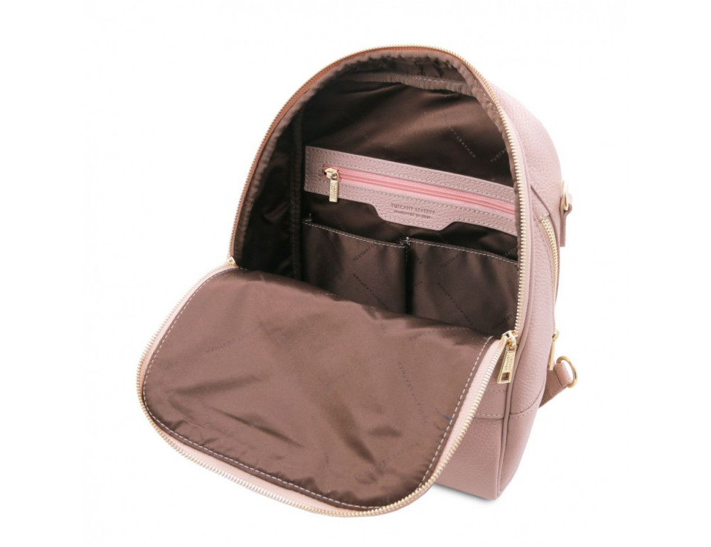 Жіночий рюкзак із фактурної шкіри TL BAG TL141376 Nude - Фотографія № 2