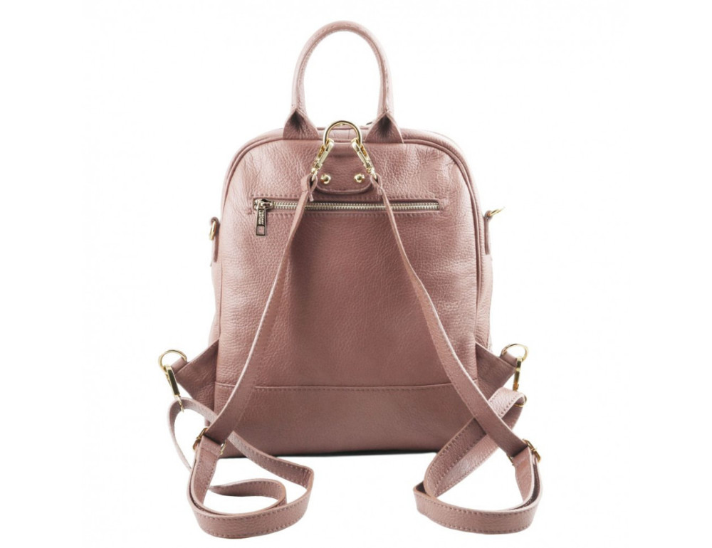 Жіночий рюкзак із фактурної шкіри TL BAG TL141376 Nude - Фотографія № 4