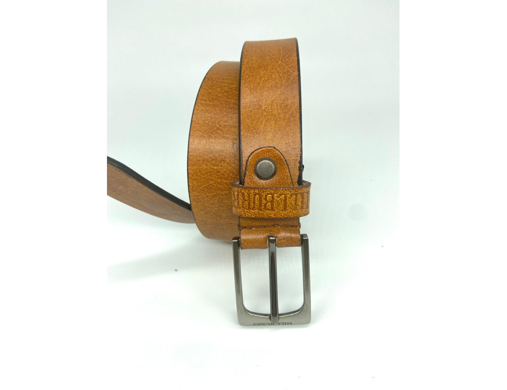 Рудий шкіряний ремінь 90 см Hill burry HB3044/30org - Фотографія № 2