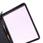 Чёрная кожаная папка Ashwood A4 ZIP BLK - Фото № 101