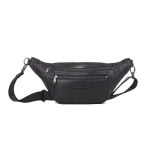 Чорна поясна сумка з натуральної шкіри Hill Burry HB15082 Black - Фотографія № 100