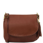 Італійська сумочка через плече Tuscany Leather TL141223 Cinnamon - Фотографія № 100