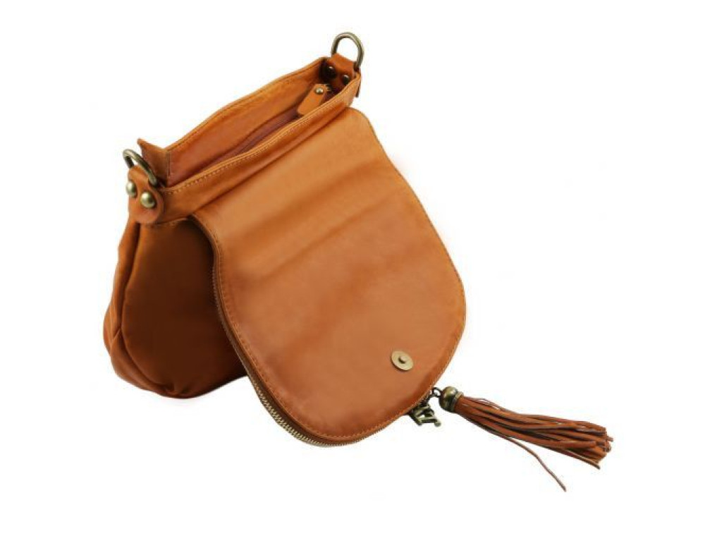 Італійська сумочка через плече Tuscany Leather TL141223 Cinnamon - Фотографія № 5
