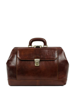 Итальянский саквояж кожаный - Hamlet - светло-коричневый Time Resistance 5205101