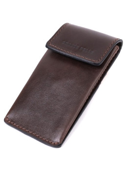 Ключница женская кожаная Grande Pelle leather 400620 Коричневая