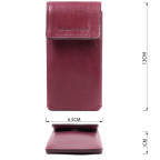 Ключниця жіноча шкіряна Grande Pelle leather 400661 Бордова - Фотографія № 101
