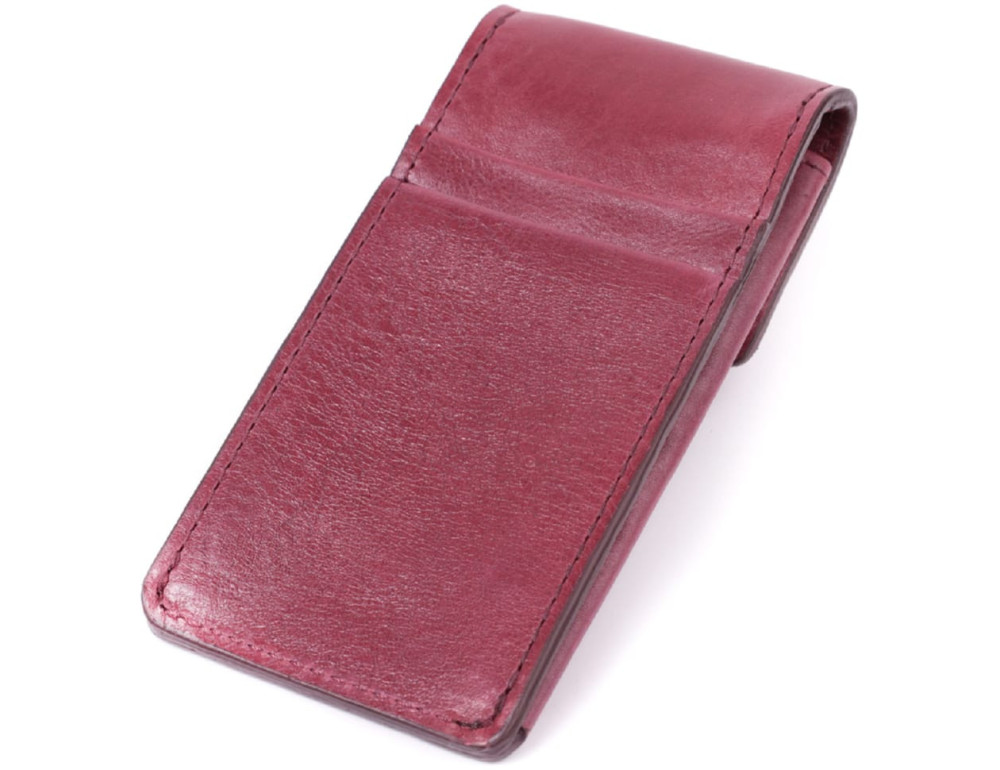 Ключниця жіноча шкіряна Grande Pelle leather 400661 Бордова - Фотографія № 4