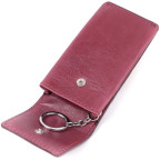 Ключниця жіноча шкіряна Grande Pelle leather 400661 Бордова - Фотографія № 106
