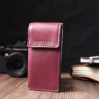 Ключниця жіноча шкіряна Grande Pelle leather 400661 Бордова - Фотографія № 109