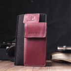 Ключниця жіноча шкіряна Grande Pelle leather 400661 Бордова - Фотографія № 111