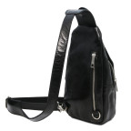 Шкіряна сумка слінг нагрудна кроссовер crossover bag Tuscany TL142195 (Чорний) - Фотографія № 102