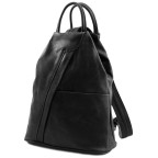 Шкіряний жіночий рюкзак-слінг Tuscany Leather Shanghai TL140963 (Чорний) - Фотографія № 101