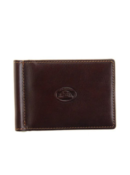 Коричневый кожаный портмоне-зажим Tony Perotti Italico 2312 moro