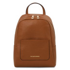 Коричневий шкіряний жіночий рюкзак Tuscany Leather TL142052 COGNAC - Фотографія № 100