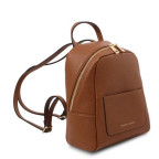 Коричневий шкіряний жіночий рюкзак Tuscany Leather TL142052 COGNAC - Фотографія № 102