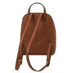 Коричневий шкіряний жіночий рюкзак Tuscany Leather TL142052 COGNAC - Фотографія № 103