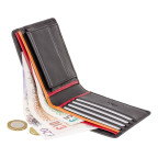 Гаманець чоловічий Visconti BD10 BK/RD/OR (Black Red Orange) - Фотографія № 101